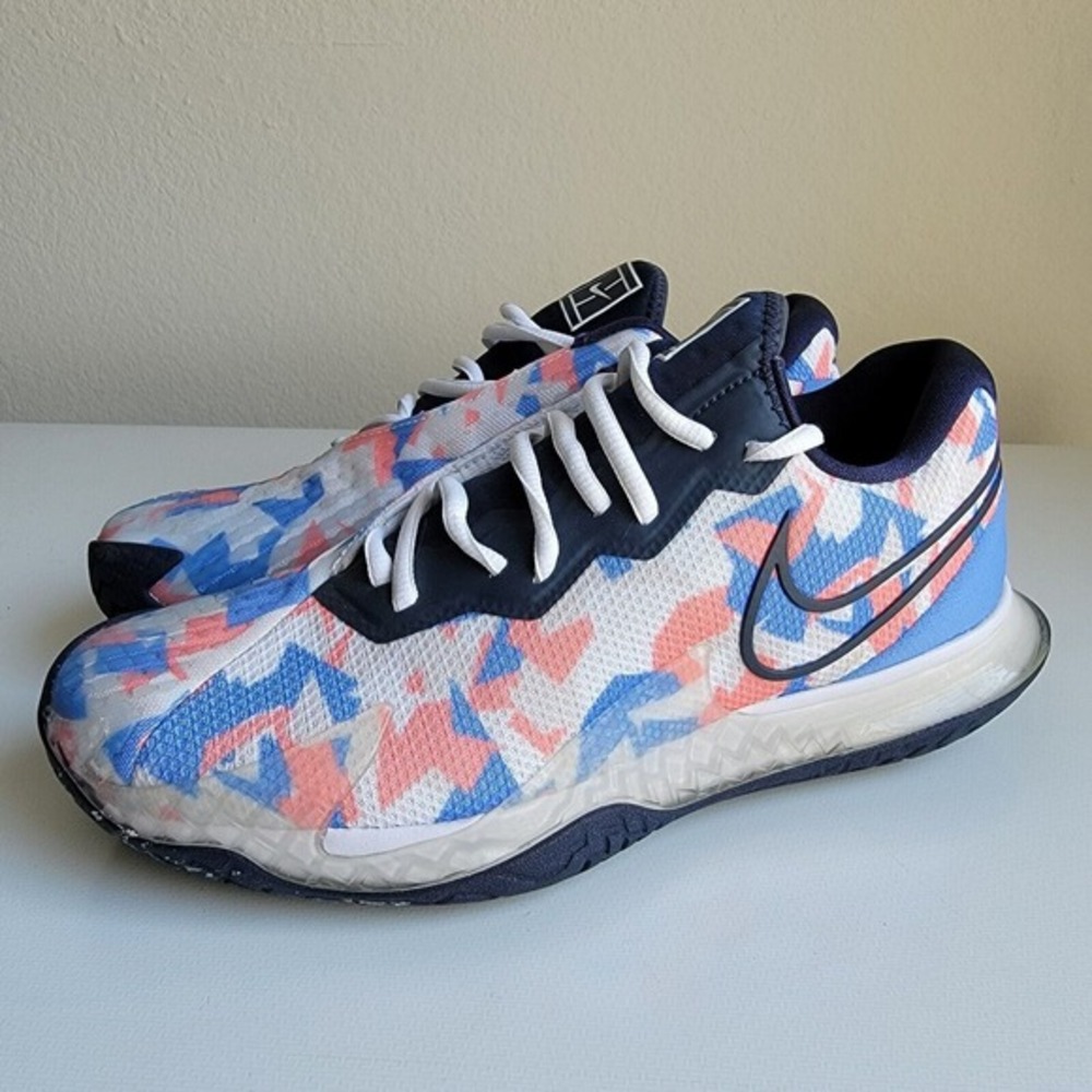 Nike Womens Air Zoom Vapor Cage 4 Tennis Shoe Obsidian White CD0431-406 Size 8.5